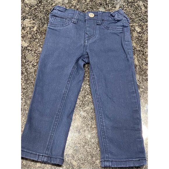 True Religion Baby Jeans 18M Unisex Blue Elastic Waist Pants - Picture 1 of 3